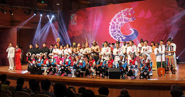 An international lineup at the 2014 Guiyang Summer Festival of Indigenous Music. Photo by D.A. Sonneborn