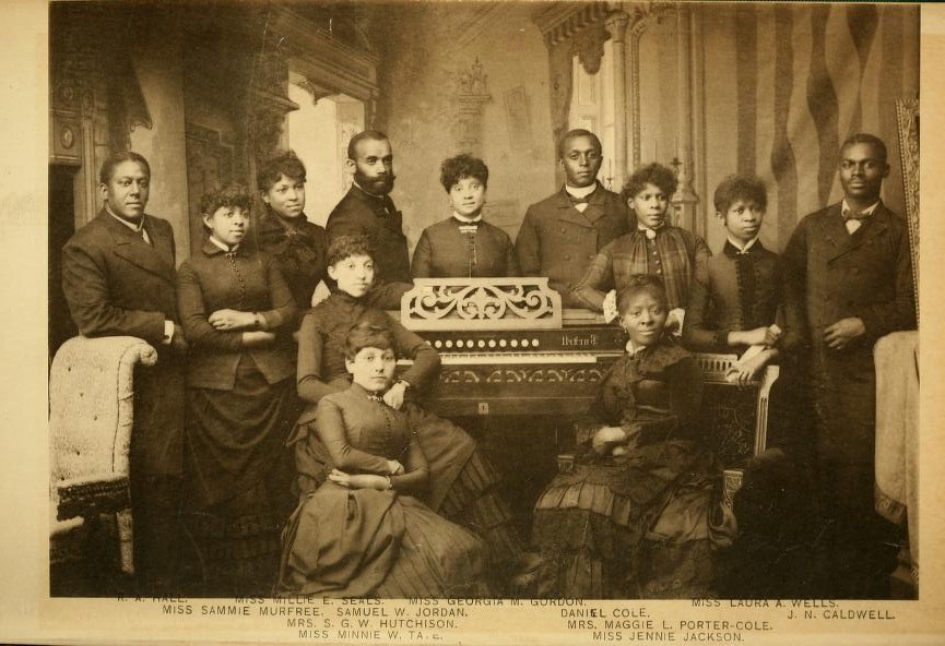 The Jubilee Singers, circa 1880, from Marsh’s The story of the Jubilee Singers.