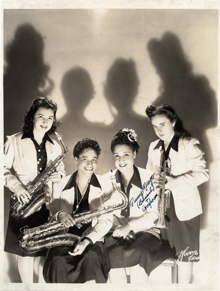 Four members of the Sweethearts of Rhythm, 	 International Sweethearts of Rhythm Collection, Archives Center, National Museum of American History.