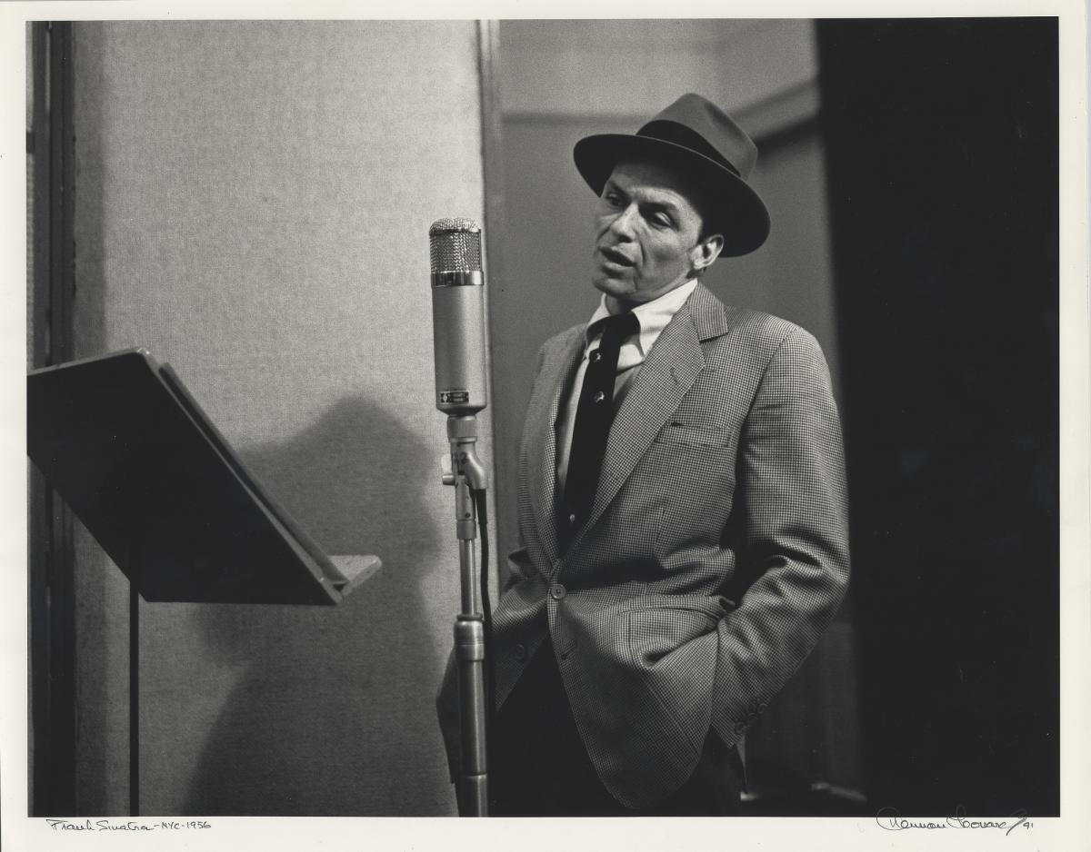 Frank Sinatra, New York City, 1956. Herman Leonard Photographic Collection, Archives Center, National Museum of American History. 