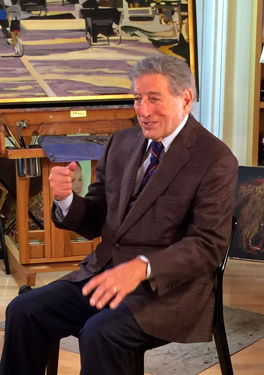 Tony Bennett on camera for RUMBLE.