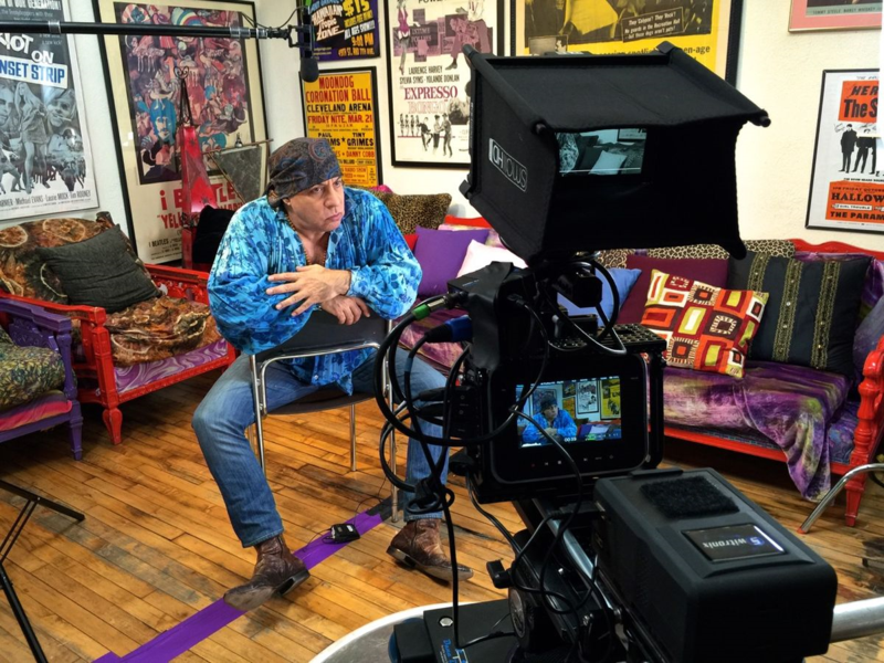 Musician and actor Steven Van Zandt at Renegade Studios in New York City.