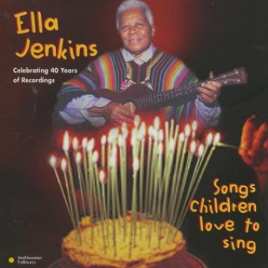 Album art, Songs Children Love to Sing, Ella Jenkins, 1996 Smithsonian Folkways Recordings