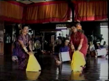 Performance of a Pakarena, an Indonesian Court Dance